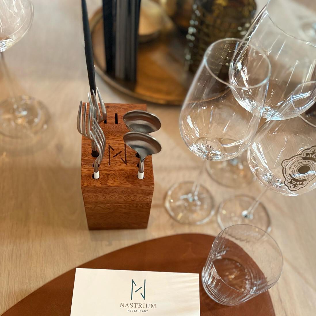 Bestekhouders voor een restaurant