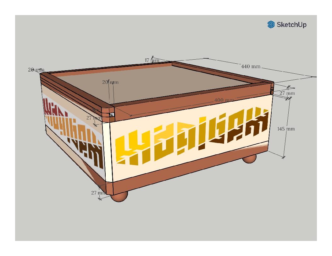 Box with edges on both sides