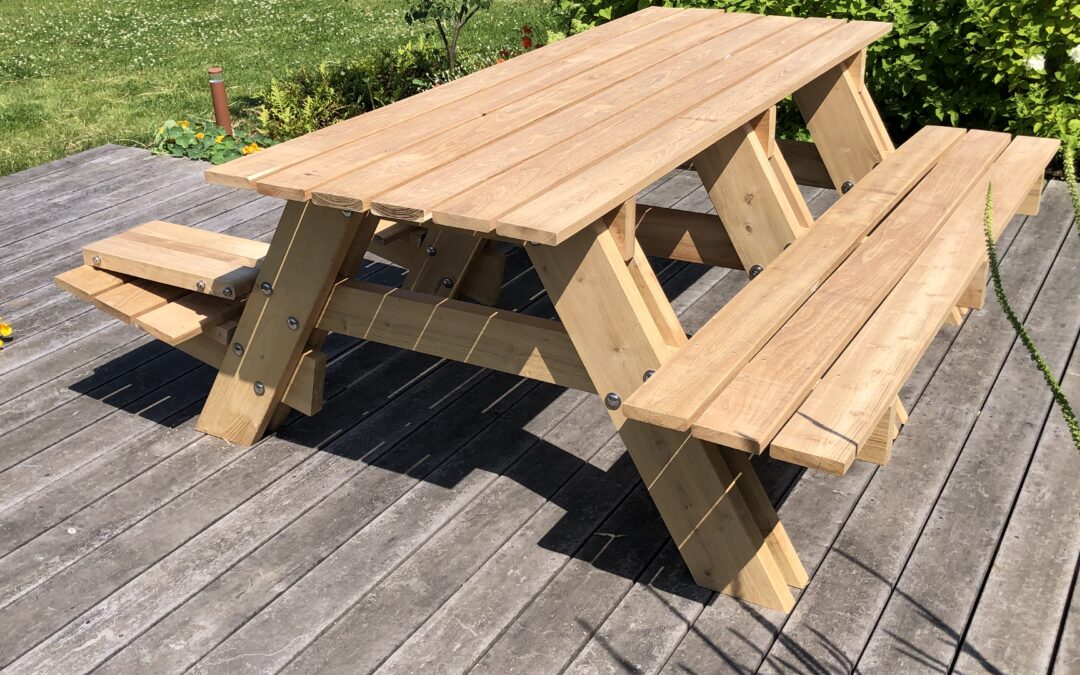 Picknicktafel met split-personality